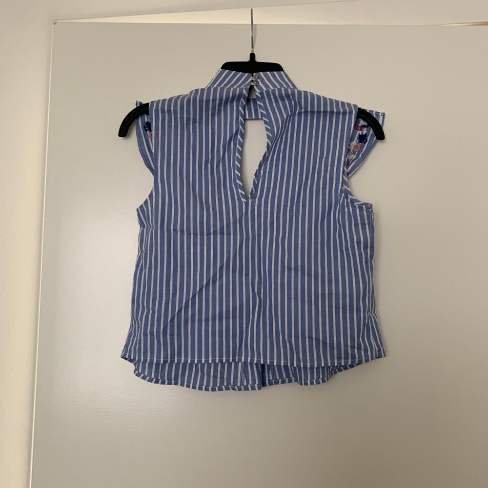 Blue Striped Blouse - Picture 2 of 2
